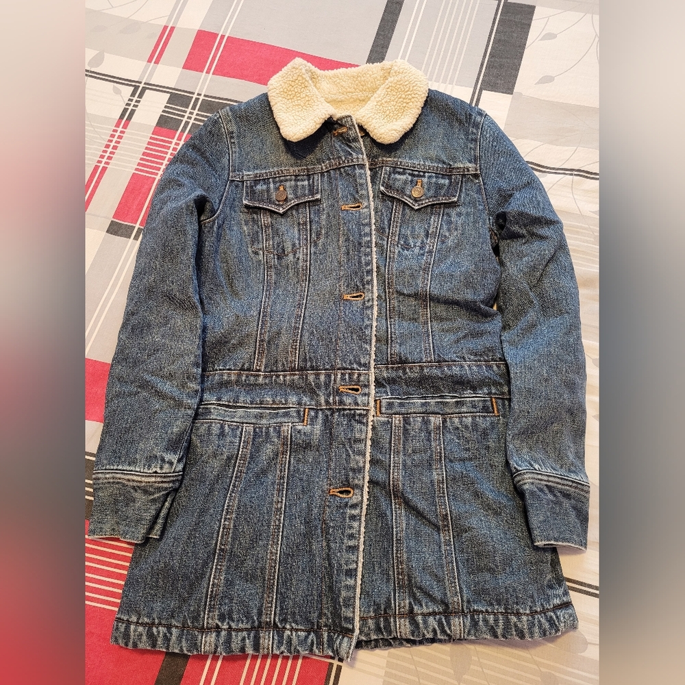 Gap Denim Sherpa-Lined Jacket